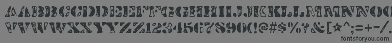 DirtybakersdozenscorchRegular Font – Black Fonts on Gray Background