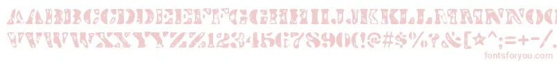 DirtybakersdozenscorchRegular Font – Pink Fonts on White Background