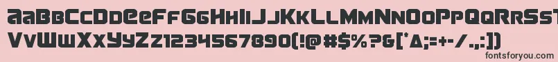 Terrancond Font – Black Fonts on Pink Background