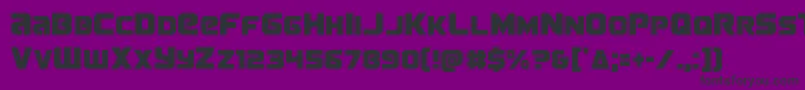 Terrancond Font – Black Fonts on Purple Background