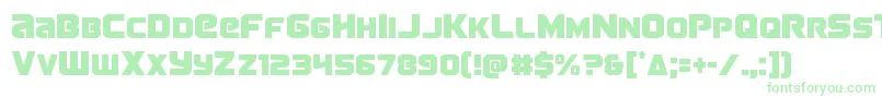 Terrancond Font – Green Fonts on White Background