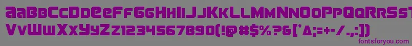 Terrancond Font – Purple Fonts on Gray Background