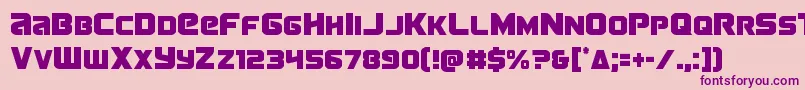 Terrancond Font – Purple Fonts on Pink Background