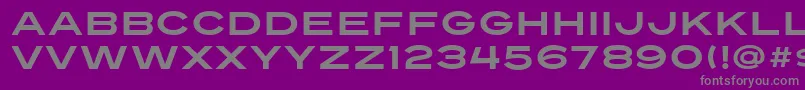 Turnpike-Schriftart – Graue Schriften auf violettem Hintergrund