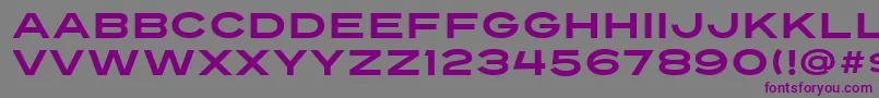 Turnpike Font – Purple Fonts on Gray Background