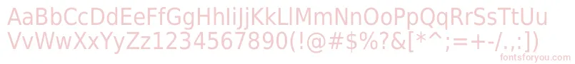 DejavuSansCondensed Font – Pink Fonts on White Background