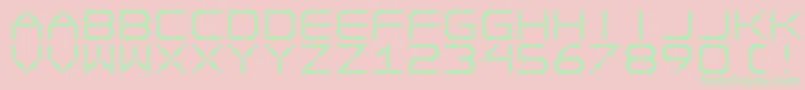 Ego Font – Green Fonts on Pink Background