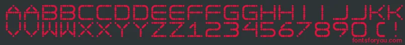 Ego Font – Red Fonts on Black Background