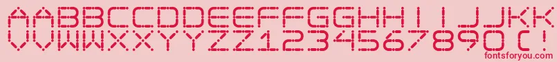 Ego Font – Red Fonts on Pink Background
