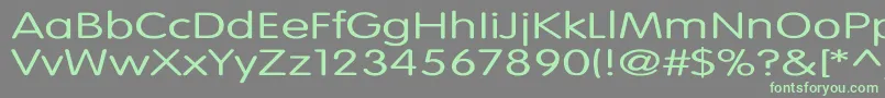 VogueNormalEx-Schriftart – Grüne Schriften auf grauem Hintergrund