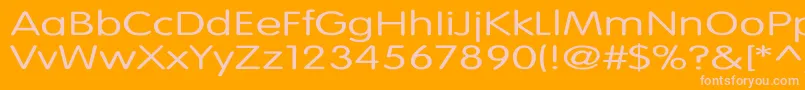 Подробнее о шрифте VogueNormalEx Шрифт VogueNormalEx – розовые шрифты на оранжевом фоне