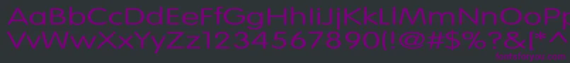 VogueNormalEx Font – Purple Fonts on Black Background