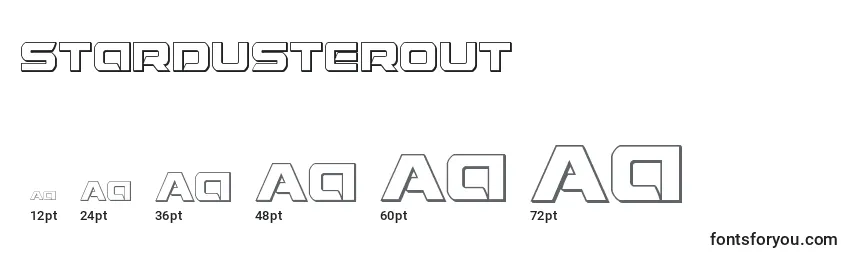 Stardusterout Font Sizes