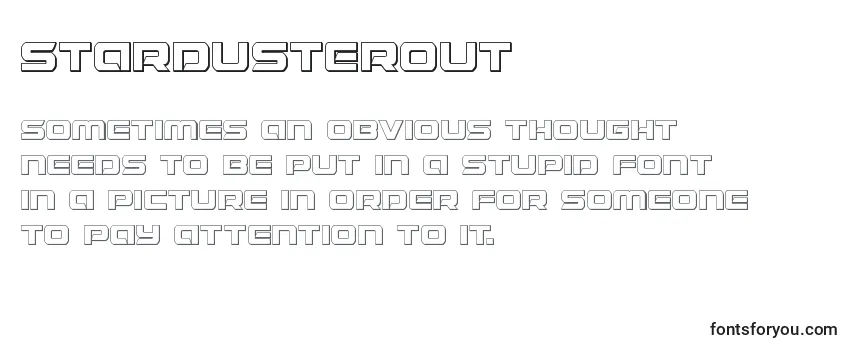 Review of the Stardusterout Font