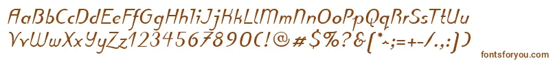 PuritasLtBoldItalic Font – Brown Fonts