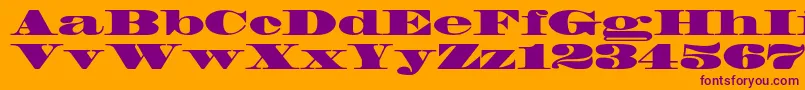 Madronestd Font – Purple Fonts on Orange Background