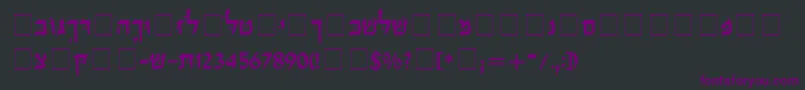 Ophir Font – Purple Fonts on Black Background