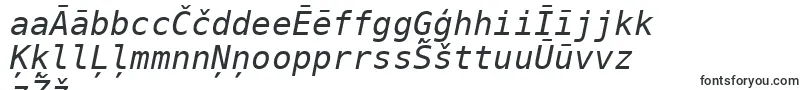 DejavuSansMonoOblique Font – Latvian Fonts