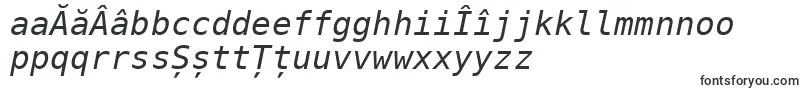 DejavuSansMonoOblique Font – Romanian Fonts