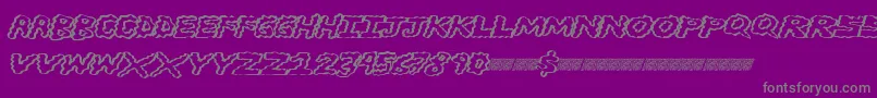 Police Brainwasher – polices grises sur fond violet