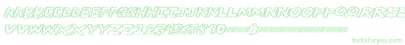 Шрифт Brainwasher – зелёные шрифты