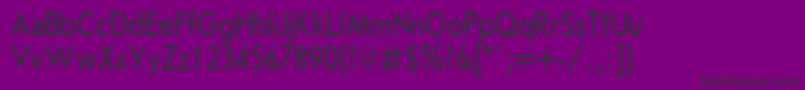 JournalSansserifPlain.001.00180nh-Schriftart – Schwarze Schriften auf violettem Hintergrund