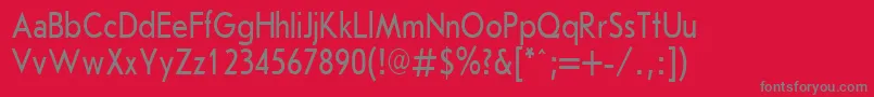 JournalSansserifPlain.001.00180nh Font – Gray Fonts on Red Background