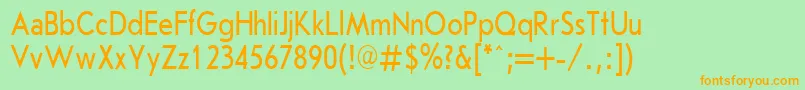 JournalSansserifPlain.001.00180nh Font – Orange Fonts on Green Background