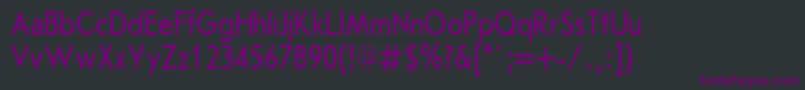 JournalSansserifPlain.001.00180nh Font – Purple Fonts on Black Background