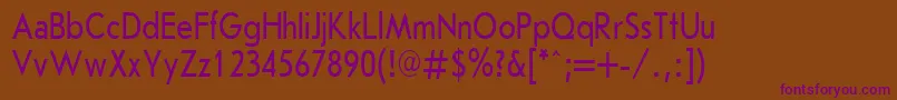 JournalSansserifPlain.001.00180nh Font – Purple Fonts on Brown Background