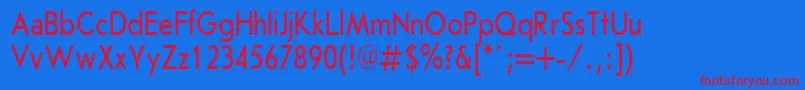 fuente JournalSansserifPlain.001.00180nh – Fuentes Rojas Sobre Fondo Azul