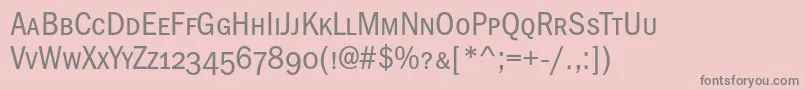 Franklingothicbookcondscc Font – Gray Fonts on Pink Background