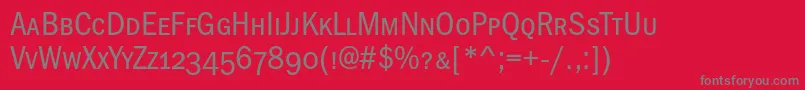 Franklingothicbookcondscc Font – Gray Fonts on Red Background