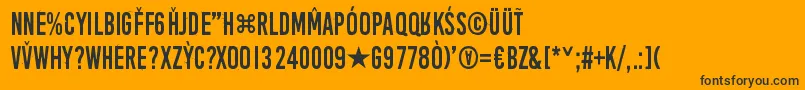 AprilFoolsDayCrazyVrs Font – Black Fonts on Orange Background