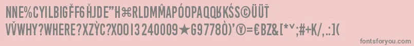 AprilFoolsDayCrazyVrs Font – Gray Fonts on Pink Background