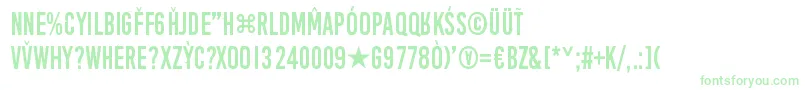 AprilFoolsDayCrazyVrs Font – Green Fonts on White Background