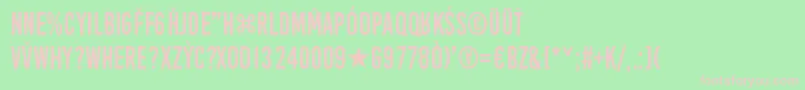 AprilFoolsDayCrazyVrs Font – Pink Fonts on Green Background