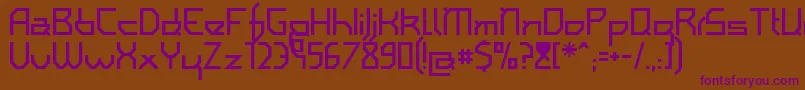 Iamsimpl Font – Purple Fonts on Brown Background