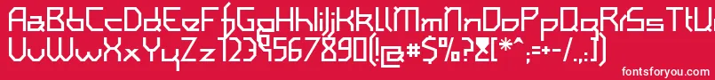 Iamsimpl Font – White Fonts on Red Background