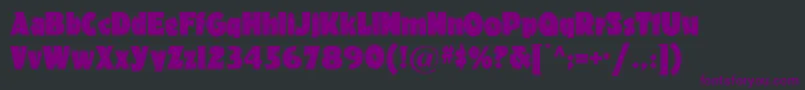 Materhorn ffy Font – Purple Fonts on Black Background