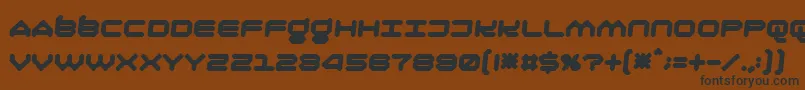 Oliri Font – Black Fonts on Brown Background