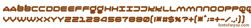 Шрифт Oliri – коричневые шрифты на белом фоне