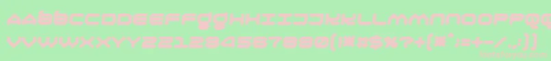 Oliri Font – Pink Fonts on Green Background