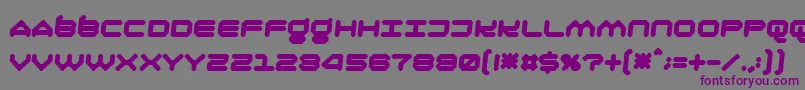 Шрифт Oliri – фиолетовые шрифты на сером фоне