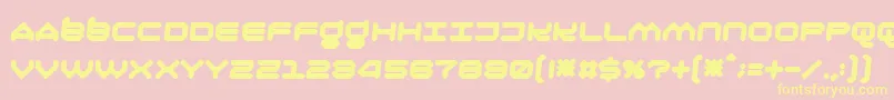 Oliri Font – Yellow Fonts on Pink Background