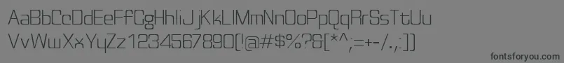 Discognate ffy Font – Black Fonts on Gray Background