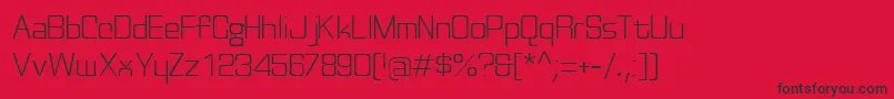 フォントDiscognate ffy – 赤い背景に黒い文字