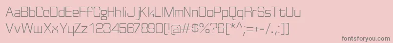 Discognate ffy-Schriftart – Graue Schriften auf rosa Hintergrund