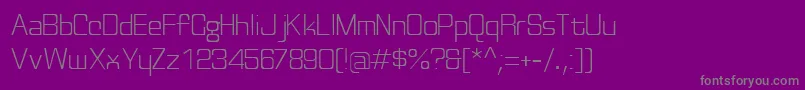フォントDiscognate ffy – 紫の背景に灰色の文字