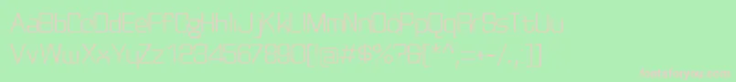 Discognate ffy Font – Pink Fonts on Green Background